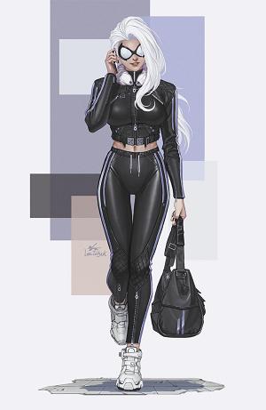 Black Cat #4 INHYUK LEE STREET-VERSE VIRGIN VARIANT [1:50] cover