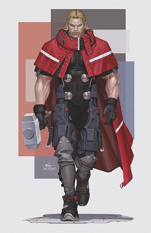 Thor #4 INHYUK LEE STREET-VERSE VIRGIN VARIANT [1:50] cover