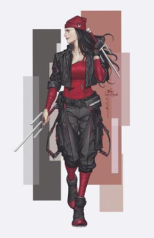 Daredevil/Punisher: The Devil's Trigger #1 INHYUK LEE STREET-VERSE VIRGIN VARIANT [1:50] cover