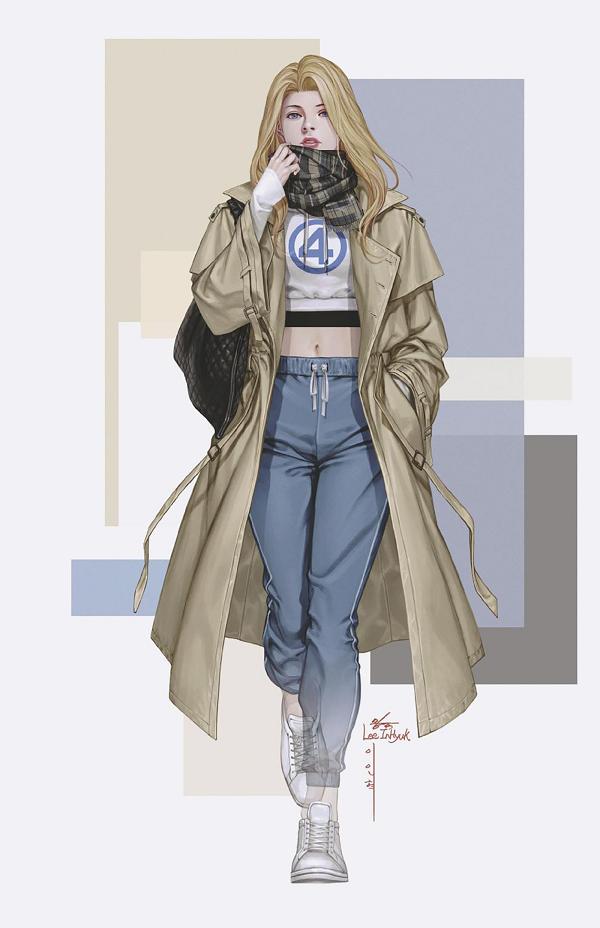 Fantastic Four #5 variant cover by Inhyuk Lee