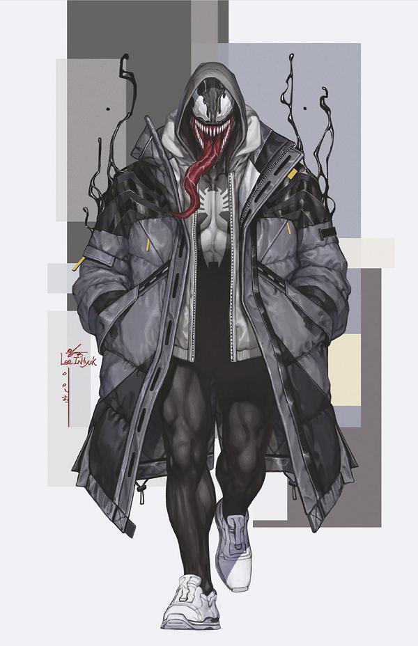 Venom #251 INHYUK LEE STREET-VERSE VIRGIN VARIANT [1:50] cover