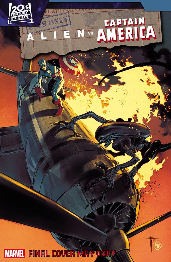 Alien Vs. Captain America #3 FRANCESCO MOBILI VARIANT [1:25] cover