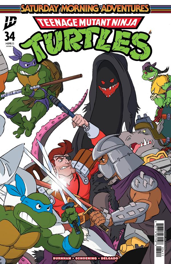 Teenage Mutant Ninja Turtles: Saturday Morning Adventures Cover A (Schoening Connecting Cover Set) #34 Cover A (Schoening Connecting Cover Set) cover