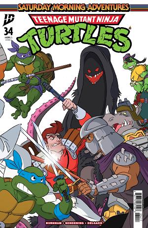 Teenage Mutant Ninja Turtles: Saturday Morning Adventures Cover A (Schoening Connecting Cover Set) #34 Cover A (Schoening Connecting Cover Set) cover