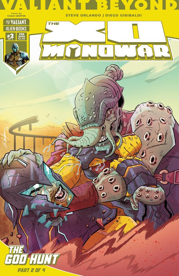 Valiant Beyond: The X-O Manowar --The God Hunt Cover A (Griffin) #6 Cover A (Griffin) cover