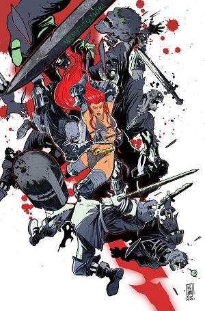 Die!Namite Blood Red #5 CVR F CVR F INC 1:10 EMANUELE ERCOLANI VIRGIN cover