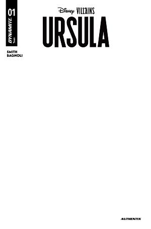 Disney Villains Ursula #1 CVR F CVR F BLANK AUTHENTIX cover
