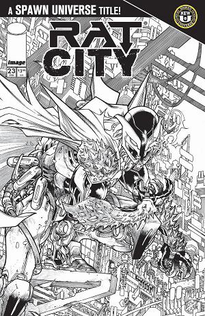 Spawn Rat City #23 CVR B CVR B HARVEY TOLIBAO B&W cover