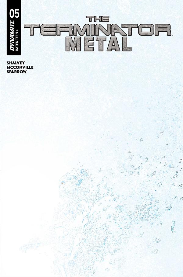 Terminator Metal #5 cover by Declan Shalvey