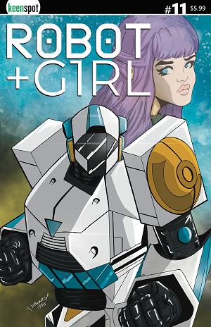 Robot + Girl #11 CVR D CVR D DEANTHONY GRAVES BAGGED WITH TRADING CARD cover