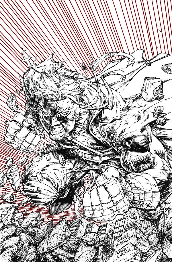 Final Boss #4 CVR E CVR E INC 1:50 SHELBY ROBERTSON B&W cover