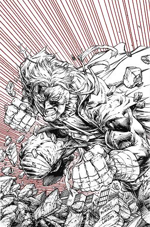 Final Boss #4 CVR E CVR E INC 1:50 SHELBY ROBERTSON B&W cover