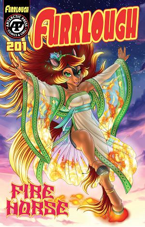 Furrlough #201 CVR B CVR B HOLLY DAUGHTREY FIRE HORSE cover