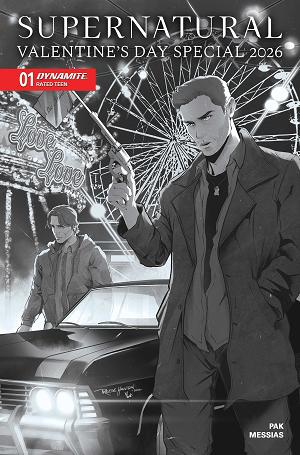 Supernatural Valentines Day Special 2026 #1 CVR F (ONE SHOT) CVR F INC 1:10 REESE HANNIGAN LINE ART cover