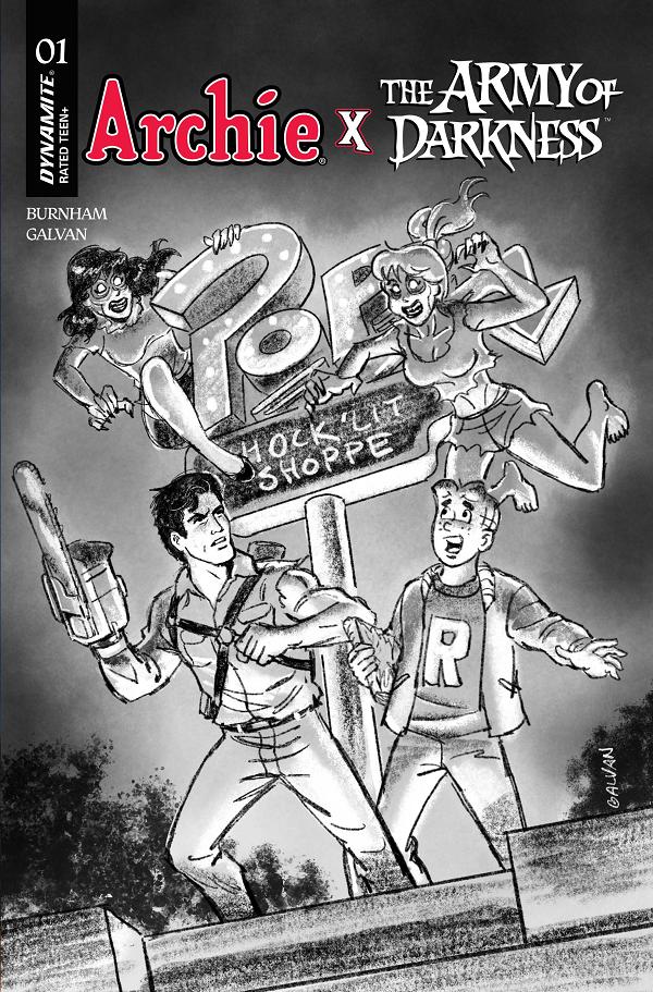 Archie X Army Of Darkness #1 CVR J CVR J INC 1:10 BILL GALVAN PENCILS cover