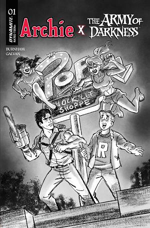 Archie X Army Of Darkness #1 CVR J CVR J INC 1:10 BILL GALVAN PENCILS cover