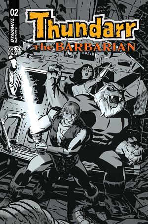 Thundarr The Barbarian #2 CVR F CVR F INC 1:10 MICHAEL CHO LINE ART cover