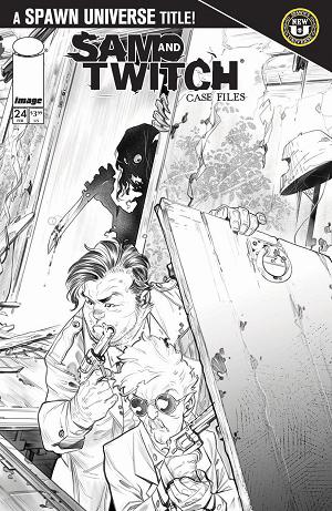 Spawn Sam And Twitch Case Files #24 CVR B CVR B IG GUARA B&W cover