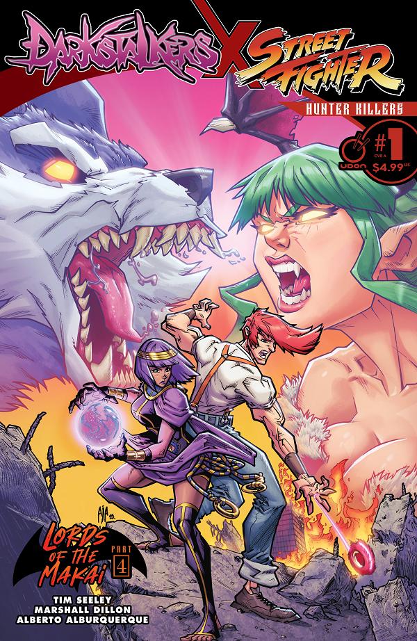Darkstalkers X Street Fighter Hunter Killers #1 CVR A ALBERTO ALBURQUERQUE cover