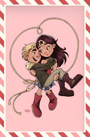 Wonder Woman #30 CVR E CVR E CHRISSIE ZULLO VALENTINES DAY CARD STOCK cover
