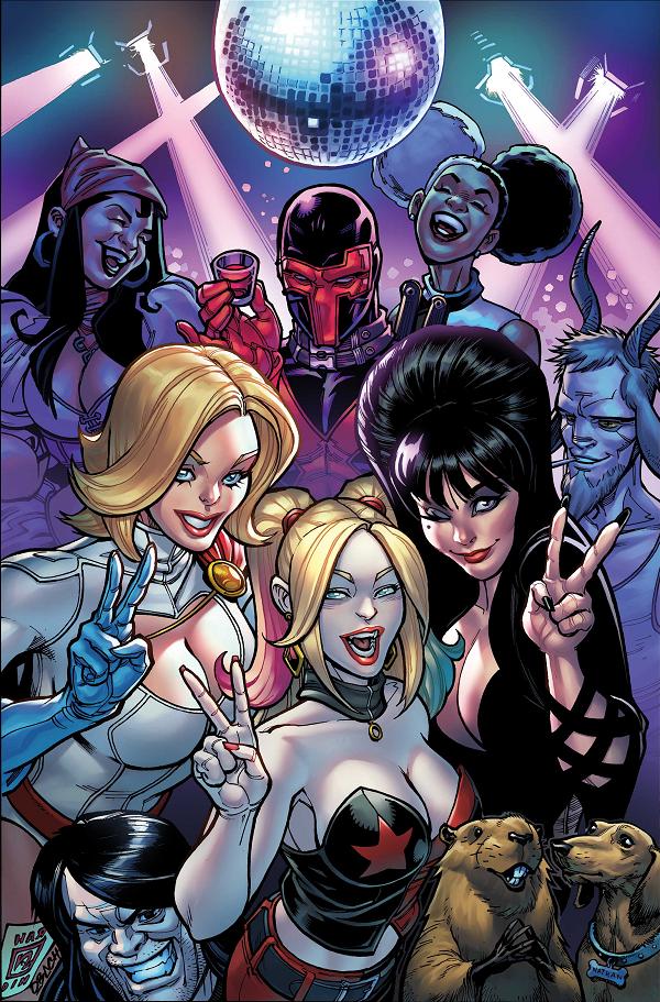 Harley Quinn X Elvira #5 CVR K CVR K INC 1:15 CHAD HARDIN VIRGIN cover