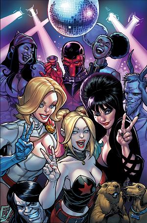 Harley Quinn X Elvira #5 CVR K CVR K INC 1:15 CHAD HARDIN VIRGIN cover