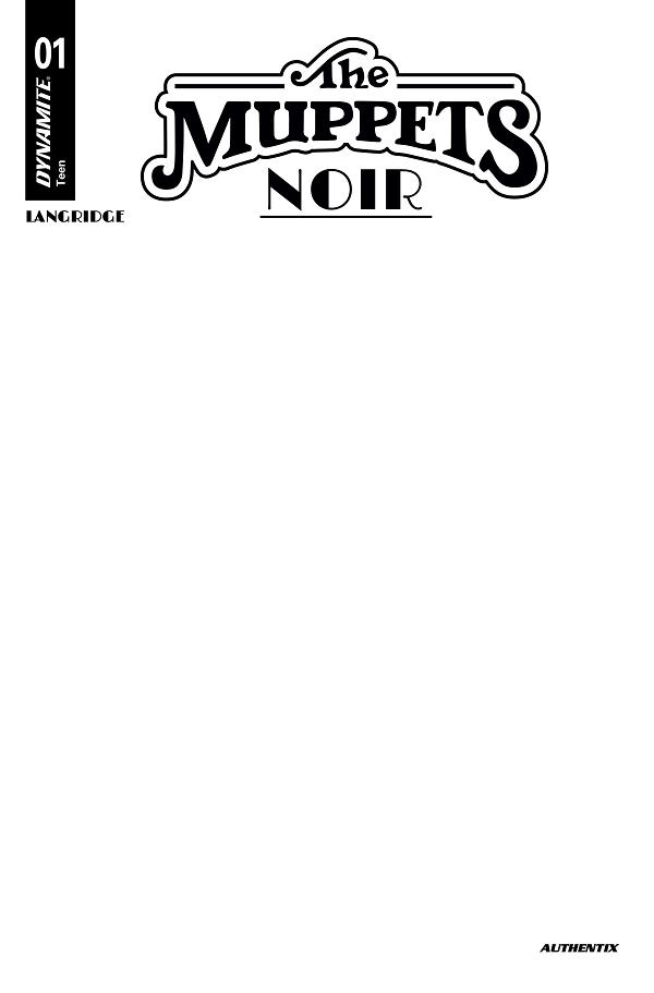 Muppets Noir #1 variant cover by Blank