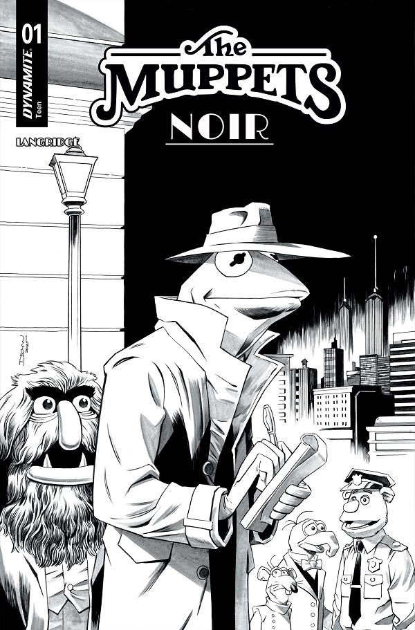 Muppets Noir #1 variant cover by Declan Shalvey