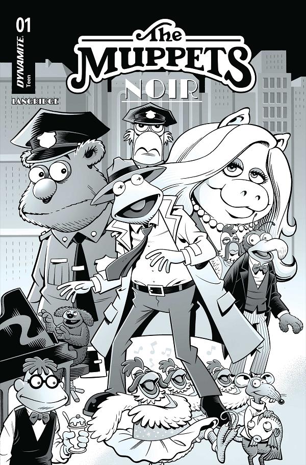 Muppets Noir #1 variant cover by Roger Langridge