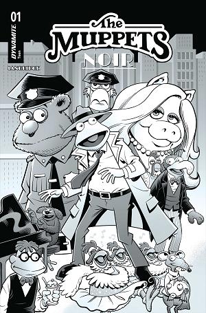 Muppets Noir #1 CVR G CVR G INC 1:15 ROGER LANGRIDGE LINE ART cover