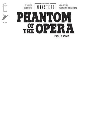 Universal Monsters The Phantom Of The Opera #1 CVR H (OF 4) CVR H  BLANK SKETCH cover