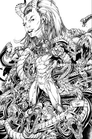 Darkness (2025) #3 CVR E CVR E INC 1:50 BRETT BOOTH & SAL REGLA B&W cover