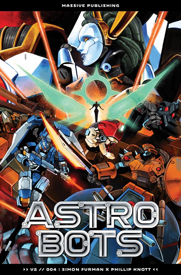Astrobots #4 cover by Phillip Knott