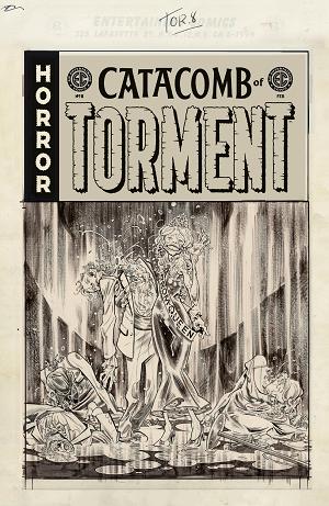 Ec Catacomb Of Torment #8 CVR D CVR D INC 1:20 TOM FOWLER B&W ARTIST EDITION cover