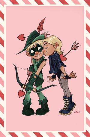 Justice League Unlimited #16 CVR F CVR F CHRISSIE ZULLO VALENTINES DAY CARD STOCK cover
