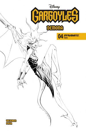 Gargoyles Demona #4 CVR G CVR G INC 1:10 JAE LEE LINE ART cover