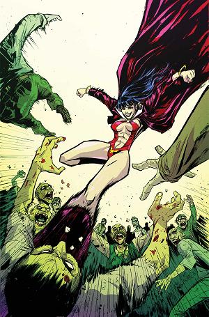 Die!Namite Blood Red #1 CVR H CVR H INC 1:10 DAVID COUSENS VIRGIN cover