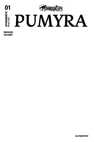 Thundercats Pumyra #1 CVR E CVR E BLANK AUTHENTIX cover