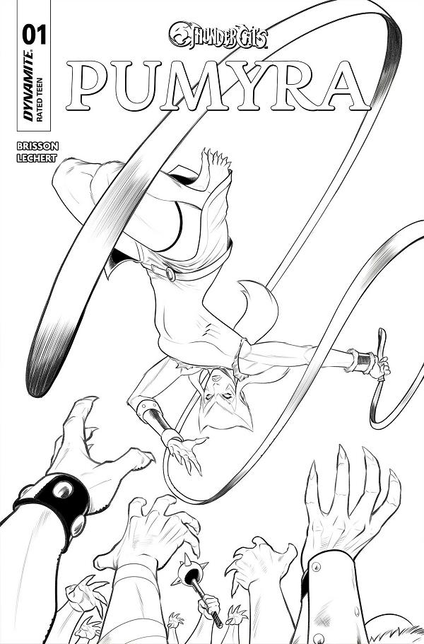 Thundercats Pumyra #1 CVR L CVR L INC 1:7 ROBERT QUINN LINE ART FOC BONUS cover