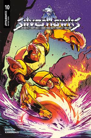 Silverhawks #10 CVR G CVR G INC 1:10 DAVID COUSENS BATTLE DAMAGE ORIGINAL cover