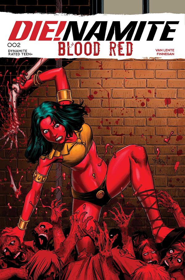 Die!Namite Blood Red #2 CVR A EJ SU cover