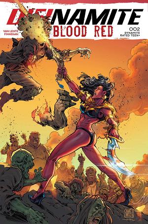 Die!Namite Blood Red #2 CVR B CVR B ROBERTO MELI cover
