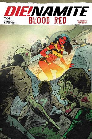 Die!Namite Blood Red #2 CVR C CVR C DAVID COUSENS cover