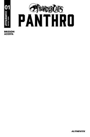 Thundercats Panthro #1 CVR E CVR E BLANK AUTHENTIX cover