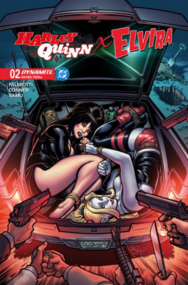 Harley Quinn X Elvira #2 CVR G CVR G CHAD HARDIN FOIL cover