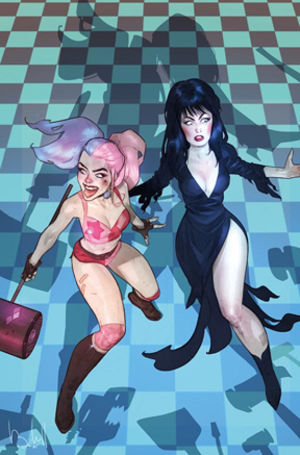 Harley Quinn X Elvira #2 CVR L CVR L INC 1:10 BEN CALDWELL VIRGIN cover