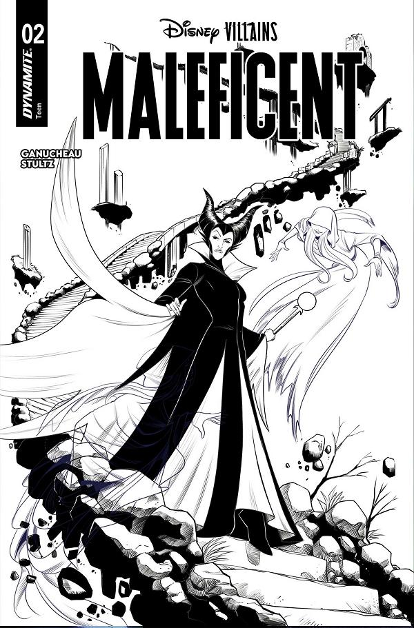 Disney Villains Maleficent #2 variant cover by Robert Quinn