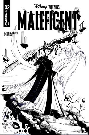 Disney Villains Maleficent #2 CVR I CVR I INC 1:5 ROBERT QUINN LINE ART FOC BONUS cover