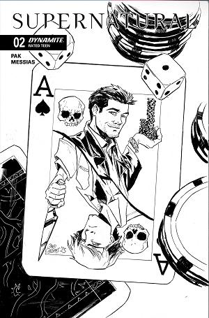 Supernatural #2 CVR K CVR K INC 1:7 DAVID COUSENS LINE ART FOC BONUS cover
