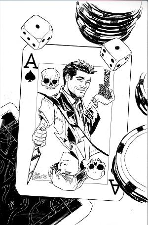 Supernatural #2 CVR L CVR L INC 1:11 DAVID COUSENS LINE ART VIRGIN FOC BONUS cover